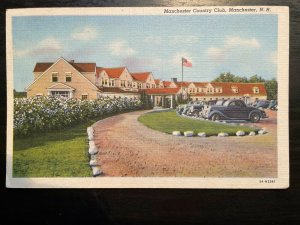 Vintage Postcard 1945 Manchester Country Club Manchester New Hampshire  