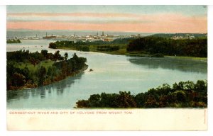 MA - Holyoke. City & Connecticut River from Mt. Tom