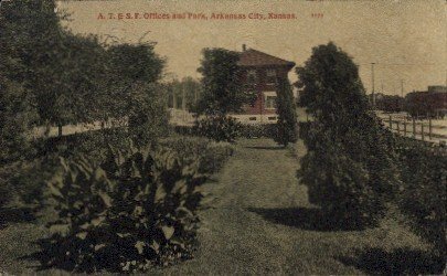 A.T. & S.F. Offices & Park - Arkansas City , Kansas KS