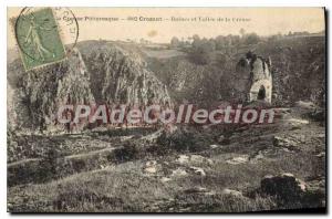 Old Postcard Crozant Ruins And Vallee De Creuse