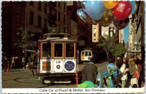 M-108224 Cable Car Turn Around at Powell & Market San Francisco California