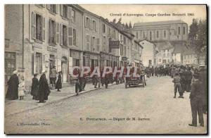 Postcard Old Automobile Gordon Bennett 1905 Michelin Circuit Pontaumur M Burt...