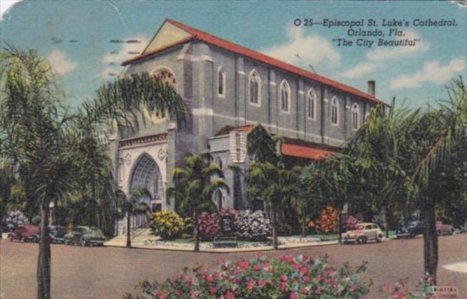 Florida Orlando St Luke's Epsicopal Cathedral 1954 Curteich