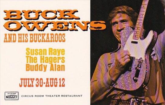 Nevada Las Vegas John Ascuage's Nugget Buck Owens And His Buckaroos Circus Ro...