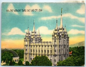 Postcard - The Mormon Temple - Salt Lake City, Utah