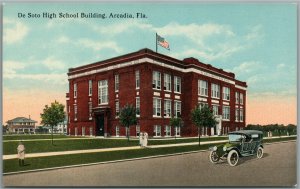 ARCADIA FL DE SOTO HIGH SCHOOL ANTIQUE POSTCARD