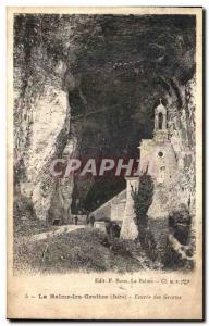 Old Postcard Dauphine La Balme Caves Entree caves