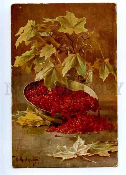 157189 RUSSIA Currant on Table by KLEVER vintage Colorful PC