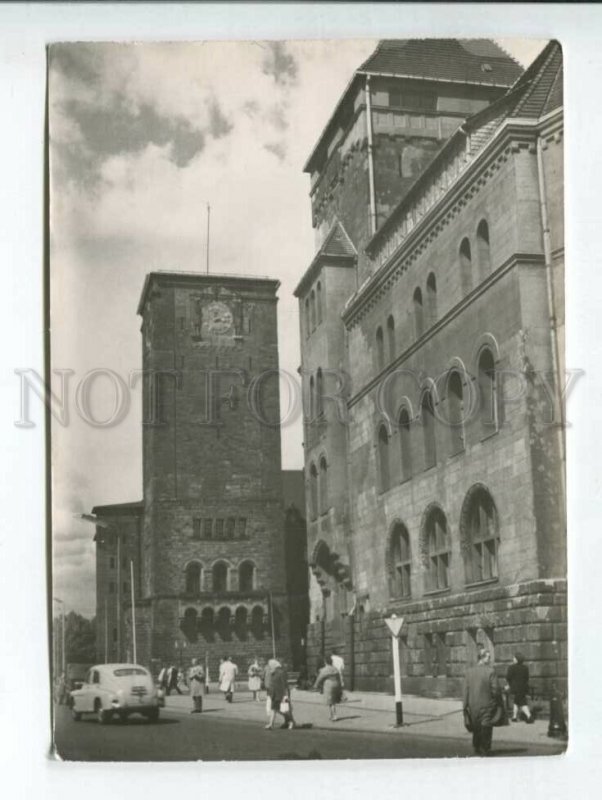 430894 POLAND POZNAN Marchlewski street 1966 year photo postcard