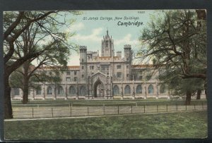 Cambridgeshire Postcard - St John's College, New Buildings, Cambridge  T5915