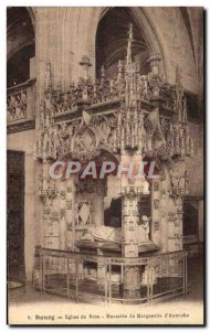 Postcard Old Brou Church Bourg Maugruerite d & # 39Autriche