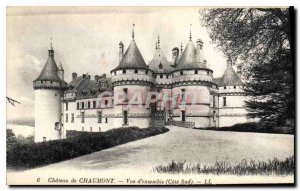 Old Postcard Chateau de Chaumont Overview South Coast