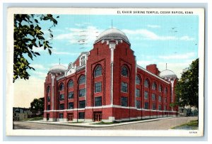 1939 El Kahir Shrine Temple Cedar Rapids Iowa IA Vintage Posted Postcard 