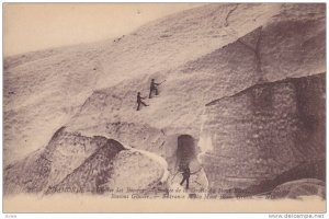 CHAMONIX, Climbers, Entrance to the Mont Blanc Grotto, Haute Savoie, France, ...