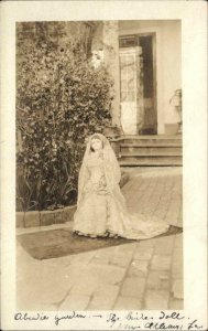 New Orleans LA Abcadie Garden Doll - Unusual Real Photo Postcard c1930