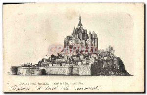 Old Postcard Mont Saint Michel Cote De l & # 39Est