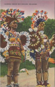 Postcard Native American Shawnee Indian War Dancers Oklahoma OK