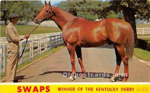 Swaps, Winner of the Kentucy Derby Lexington, KY , USA Horse Racing Unused 