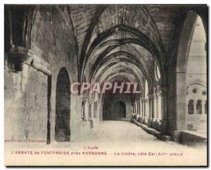 Postcard Abbey Fontfroide near Narbonne cloister East Coast