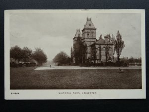 Leicester VICTORIA PARK The Original Pavilion c1910 RP Postcard by Kingsway