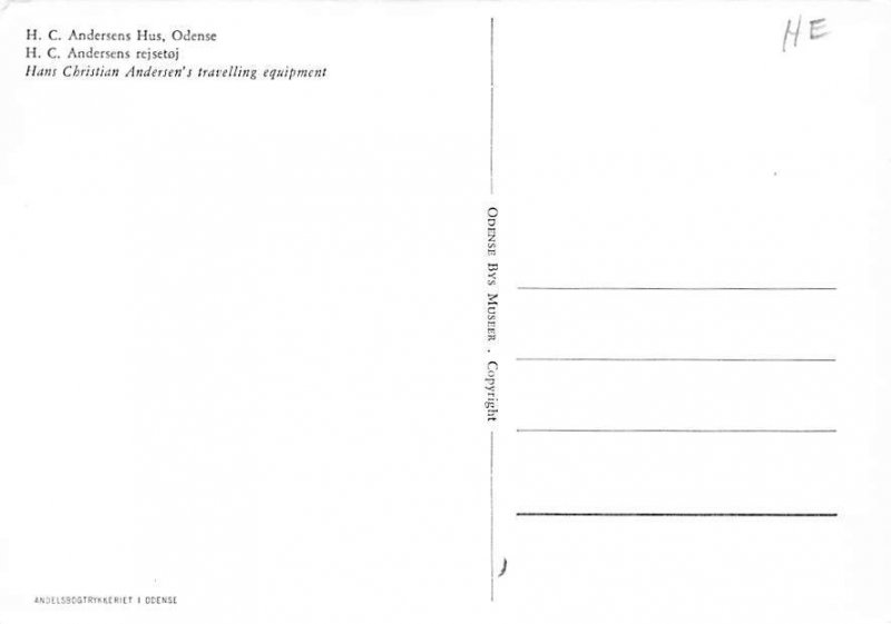 Hans Christian Anderson's travelling equipment Unused