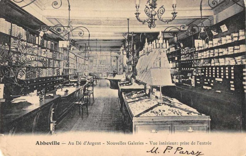 Abbeville France Store Interior Au De d'Argent Fabric Sewing Store? PC JE359969