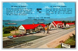 Auberge Du Faubourg Motel Restaurant St. Jean Port Joli Quebec Canada Postcard 