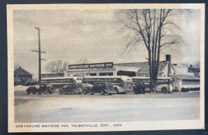 Mint Canada Real Picture Postcard Greyhound Wayside Inn Takbotville