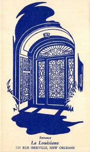 New Orleans Louisiana 1950s Postcard La Louisiane French Restaurant
