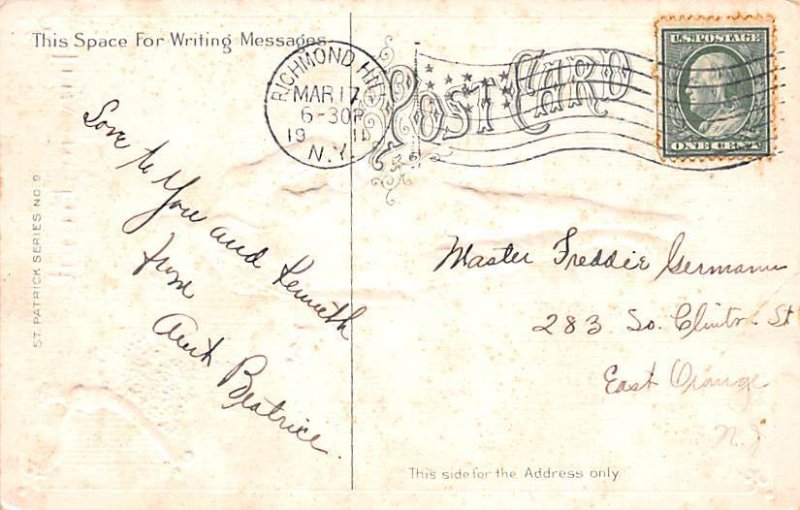 Saint Patricks Day  Saint Patricks Day Postcard