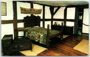 Postcard - The Birthroom, Shakespeare's Birthplace, Stratford-Upon-Avon, England