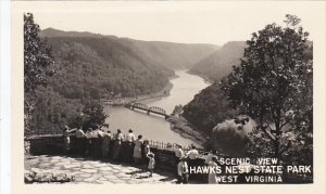 Scenic View Hawks Nest State Park West Virginia Real Photo