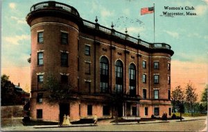 Vintage Worcester, Massachusetts Ma Postcard - Women's Club