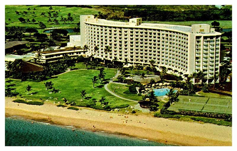 Postcard BUILDING SCENE Kaanapali Beach Hawaii HI AQ2112