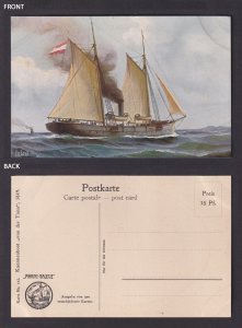 Vinatge postcard GERMANY Marine-Galerie Nr.162 - Gunboat von der Tann
