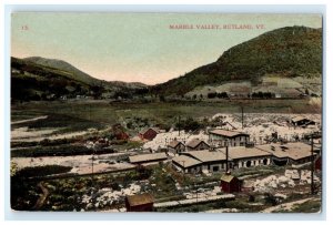 MARBLE VALLEY RUTLAND VERMONT VT POSTCARD (GM13)