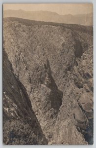 RPPC Beautiful Scene of Royal Gorge Colorado Real Photo c1908 Postcard I25