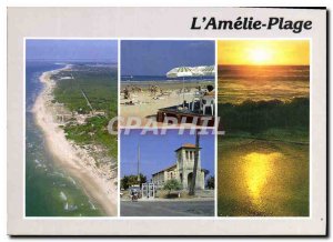 Postcard Modern Riviera Beach Gironde Aquitaine Amelie