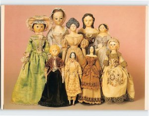 Postcard Group of European Dolls, Shelburne, Canada