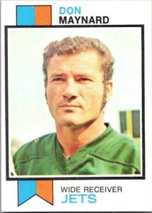 1973 Topps Football Card Don Maynard New York Jets sk2590