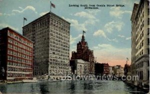 Street Bridge  - MIlwaukee, Wisconsin WI Postcard