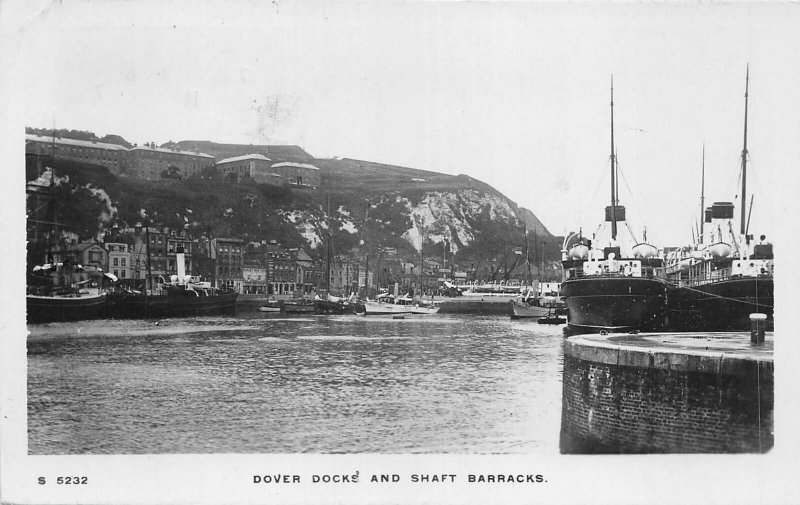 br109548 dover dock and shaft barracks  real photo uk