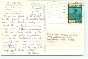 Aerial View Quinto City Mt Cotopaxi Volcano Ecuador