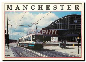 Postcard Modern Manchester Metro Link Tram G Mex Center