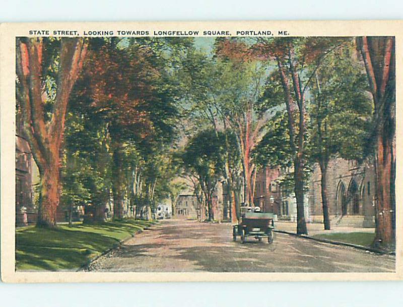 Unused W-Border STREET SCENE Portland Maine ME hs3289