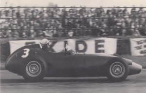 Jo Bonnier at Goodwood F1 Race Car Track in 1960 Postcard