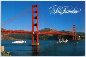 Postcard - The Golden Gate Bridge - San Francisco, California