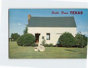 Postcard Hello from Texas First Capitol of Texas Washington Texas USA