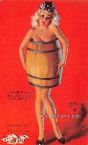 Zoe Mozert 1945 Mutoscope Artist Pin Up Girl, Non Postcard Backing Unused 