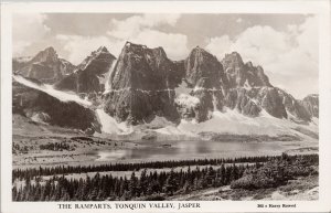 The Ramparts Tonquin Valley Jasper Alberta AB Harry Rowed Postcard G77